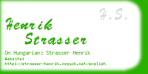 henrik strasser business card